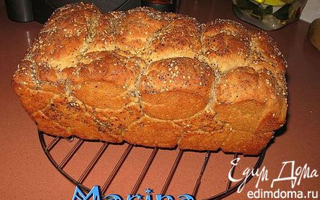 Рецепт Обезьяний картофельный хлеб с травками и чесноком в хлебопечке
