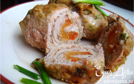 Рецепт Сюрреалистичные мясные рулетики под прованским соусом