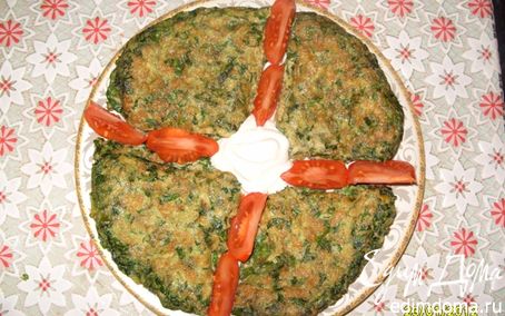 Рецепт Зеленый омлет по-азербайджански