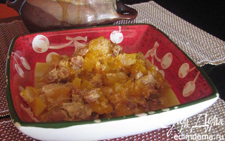 Рецепт Каша из тыквы с изюмом в горшочках