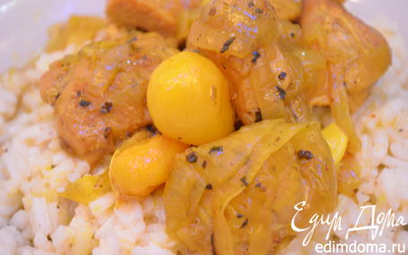 Рецепт Тушеное мясо с кумкватом и мятой