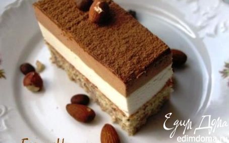 Рецепт Ореховый торт с двумя муссами