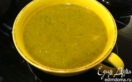 Рецепт Вегетарианский суп из зеленой капусты, брокколи и моркови в скороварке