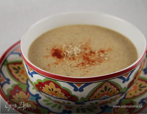 Пряный марокканский суп с цветной капустой и миндалем
