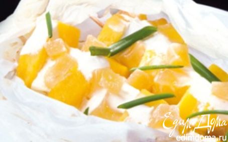 Рецепт Шашлыки из ананаса с соусом крем-фреш