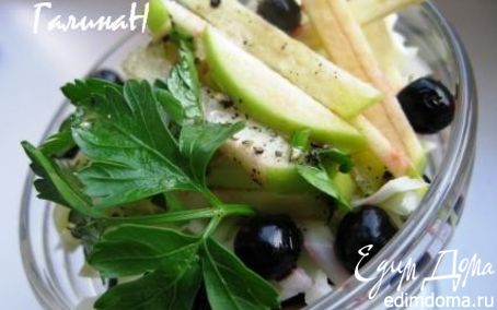 Рецепт Салат с белокочанной капустой и черной смородиной