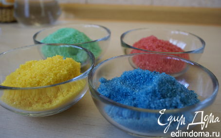 Рецепт Цветной сахар/Color sugar