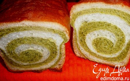 Рецепт Хлеб шпинатно-пшеничный