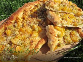 Пицца десертная "Апельсин и ревень"