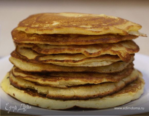 Американские блины с кукурузной мукой / American pancakes with corn flour
