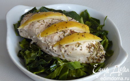 Рецепт Куриное филе с лимоном и молодой капустой в пароварке