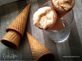 Мягкое мороженое с кленовым сиропом