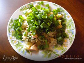 Рис с имбирём, овощами и куриной грудкой