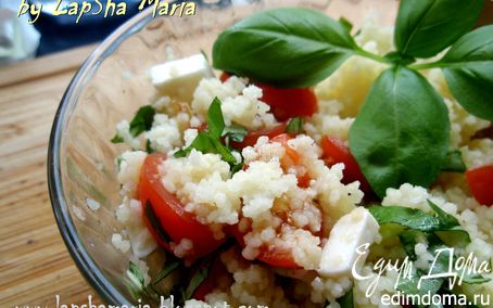 Рецепт Салат с кускусом, помидорами и фетой
