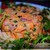 Тартар из лосося c салатом "Рукола-помидоры"