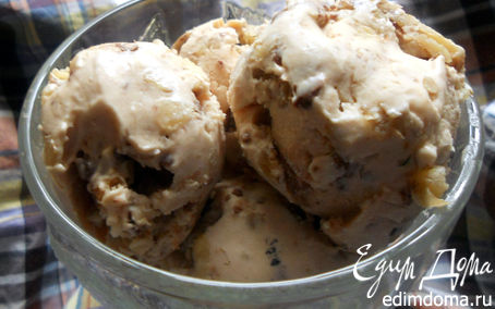 Рецепт Мороженое с кленовым сиропом, грецкими орехами и шоколадом для Натальи (Biondina)