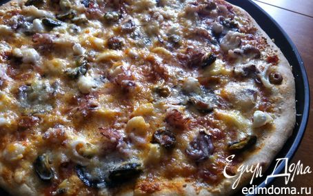 Рецепт Пицца Фрутти ди Маре (с морепродуктами)