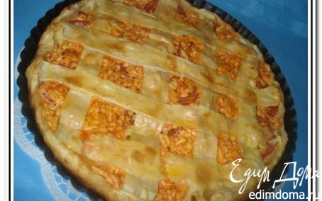 Рецепт Пирог с помидорами и адыгейским сыром