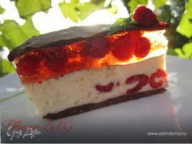 Торт "Зефирно-малиновый"