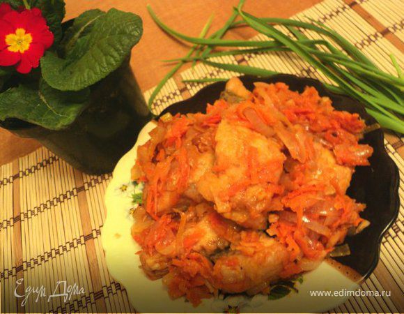 Рыба под маринадом из моркови и лука — рецепт с фото