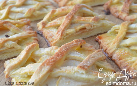 Рецепт Песочное яблочное печенье "За решеткой..."
