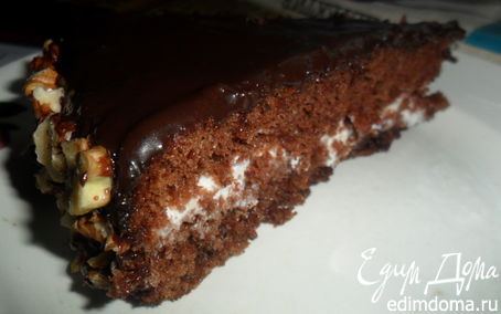 Рецепт Бисквитный шоколадный торт