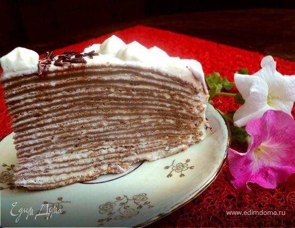 Блинный торт, пошаговый рецепт на ккал, фото, ингредиенты - Аня