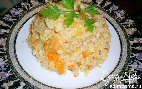 Рецепт Рис, тушенный с мясом и овощами, или почти ленивый фаршированый перец в мультиварке