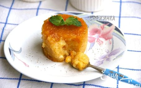 Рецепт «Яблочный флан» с корицей и медом