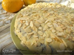 Маковый блинный пирог с лимонно-лаймовым курдом (кёрдом)