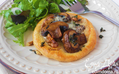 Рецепт Тарты с грибами и грецкими орехами (готовим с "HomeQueen")