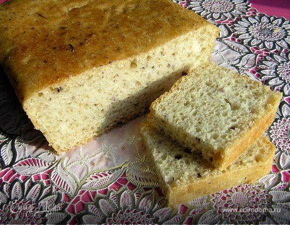 Пшеничный хлеб с базиликом (на закваске)