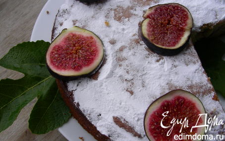 Рецепт Пирог на оливковом масле с лимоном и инжиром или другими фруктами