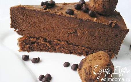 Рецепт Шоколадный торт-мусс с кофейно-карамельными трюфелями