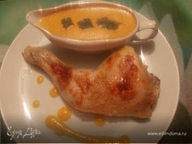Цыпленок по-французски с нежнейшим соусом