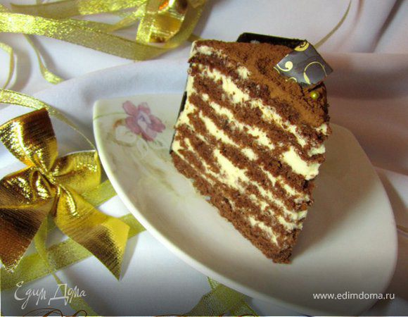 Торт "Шоколадная девочка с пломбирным кремом"