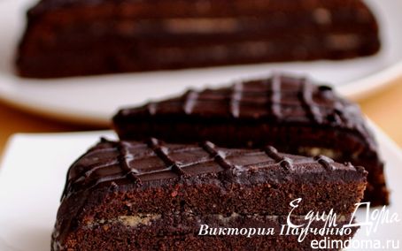 Рецепт Шоколадно-ореховый экспериментальный торт "Паве"