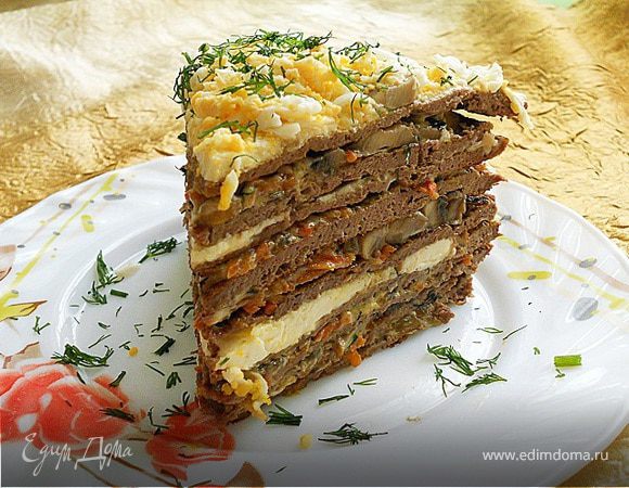 Печёночный торт с морковью и луком рецепт с фото пошагово - вторсырье-м.рф