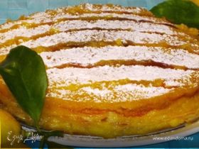 Блинный торт с лимонным курдом