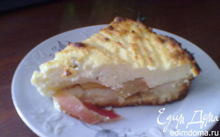 Рецепт Пирог с творогом и яблоками