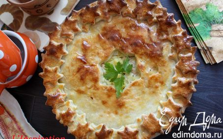 Рецепт Домашний пирог с картофелем и курицей