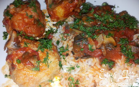 Рецепт Рыбные тефтели в томатном соусе с рисом