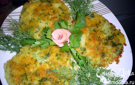 Рецепт Картофельные лепешки с сыром и зеленью