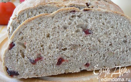 Рецепт Ржаной хлеб с клюквой и грецким орехом