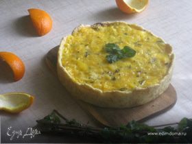 Апельсиново-мятный чизкейк "Апрель" (Orange et au fromage la menthe «Avril»)