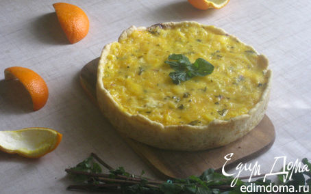 Рецепт Апельсиново-мятный чизкейк "Апрель" (Orange et au fromage la menthe «Avril»)