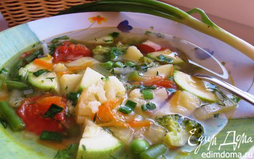 Рецепт Овощной диетический суп
