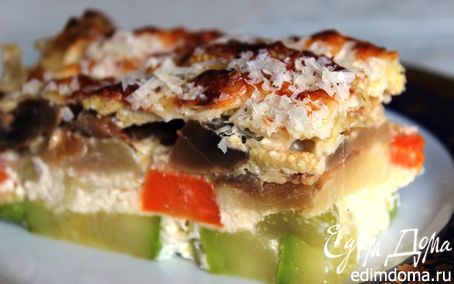 Рецепт Соте-запеканка из овощей с грибами