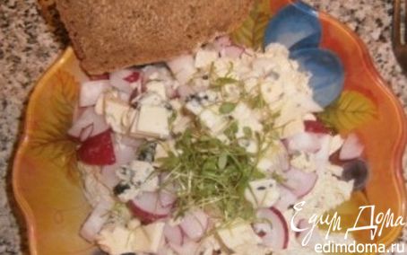 Рецепт салат с проростками кресс-салата