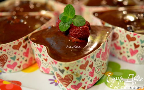 Рецепт Шоколадный кекс в сердечках